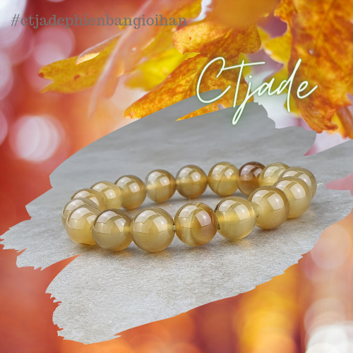 20090502 Trang Sức Phong Thủy Hộ Mệnh Bình An CTjade - Chuỗi Hạt Đá Mã Não Thiên Nhiên Cao Cấp